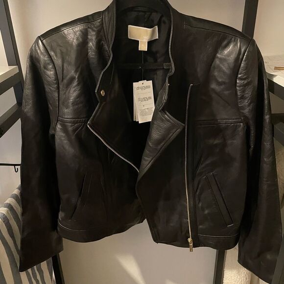 Michael Kors Leather Jacket - Picture 1 of 7